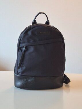 WANT Les Essentiels Piper Black Nylon Leather Backpack Designer Laptop Bag